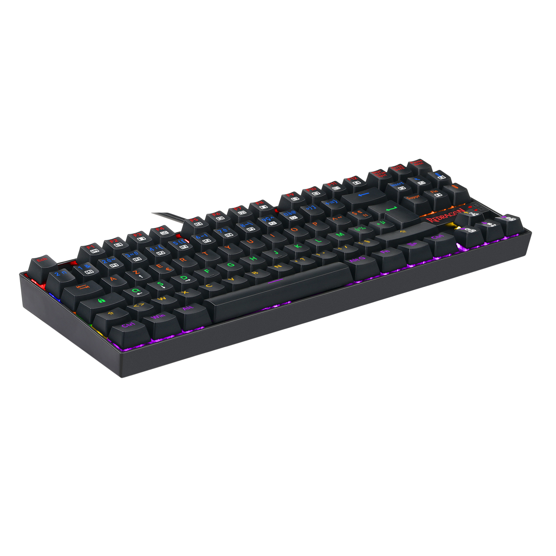 Redragon K552-KR-FR Rainbow Backlight TKL Mechanical Gaming Keyboard