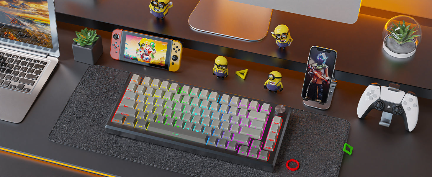Redragon K732SP-RGB-PRO Gaming Keyboard On Desktop Setup