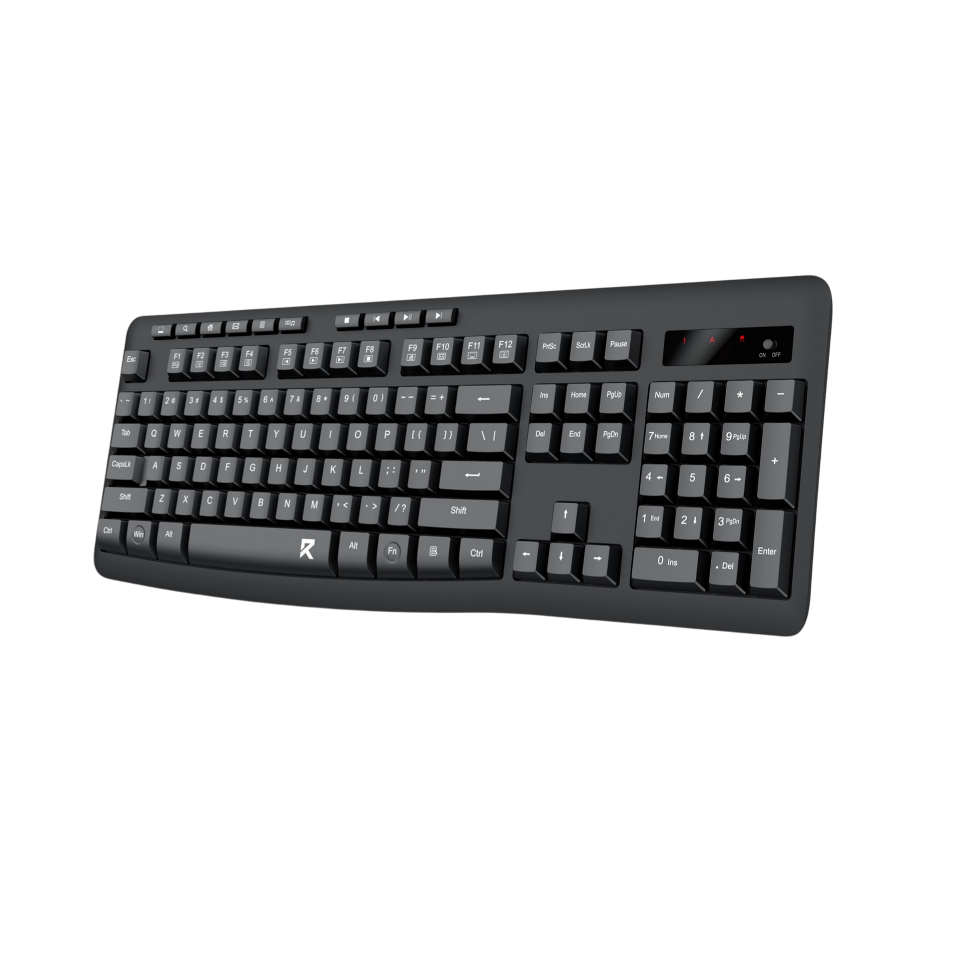 Redragon BK-7367 Rainbow Backlit Membrane Gaming Keyboard (Black)