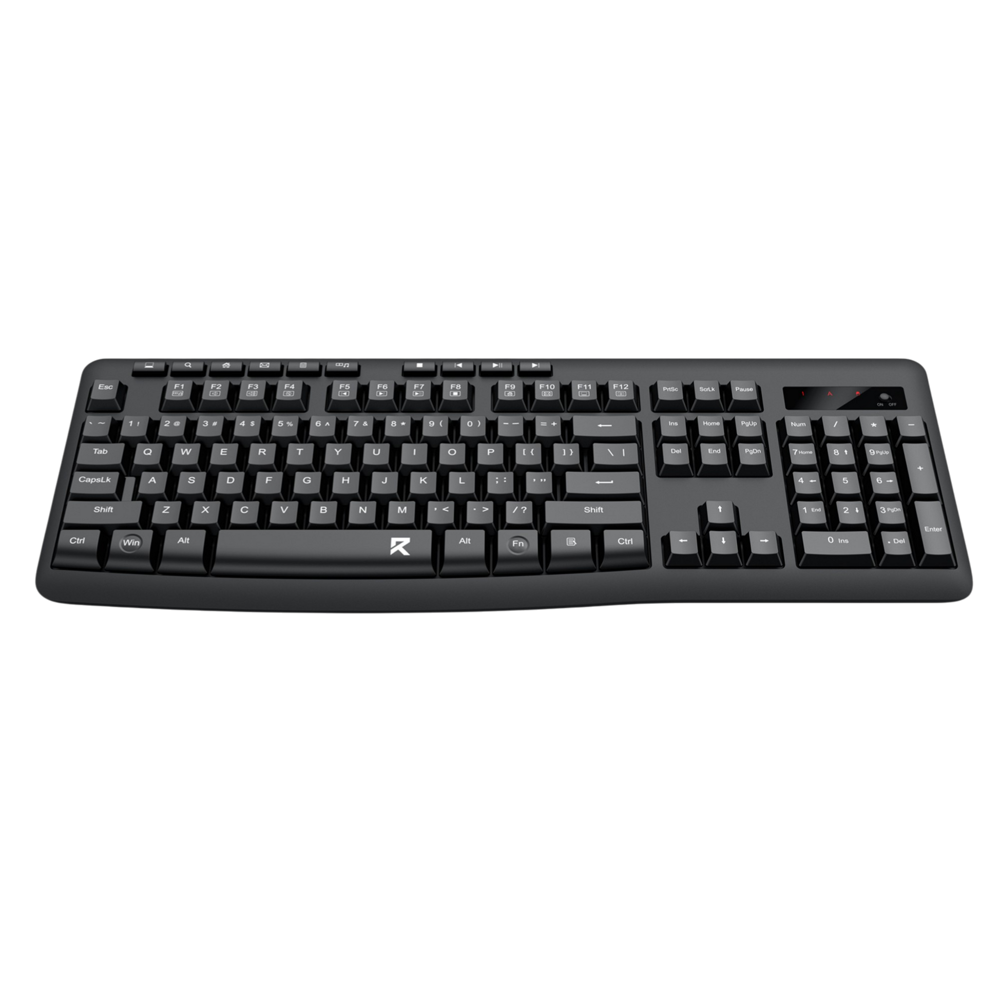 Redragon BK-7367 Rainbow Backlit Membrane Gaming Keyboard (Black)