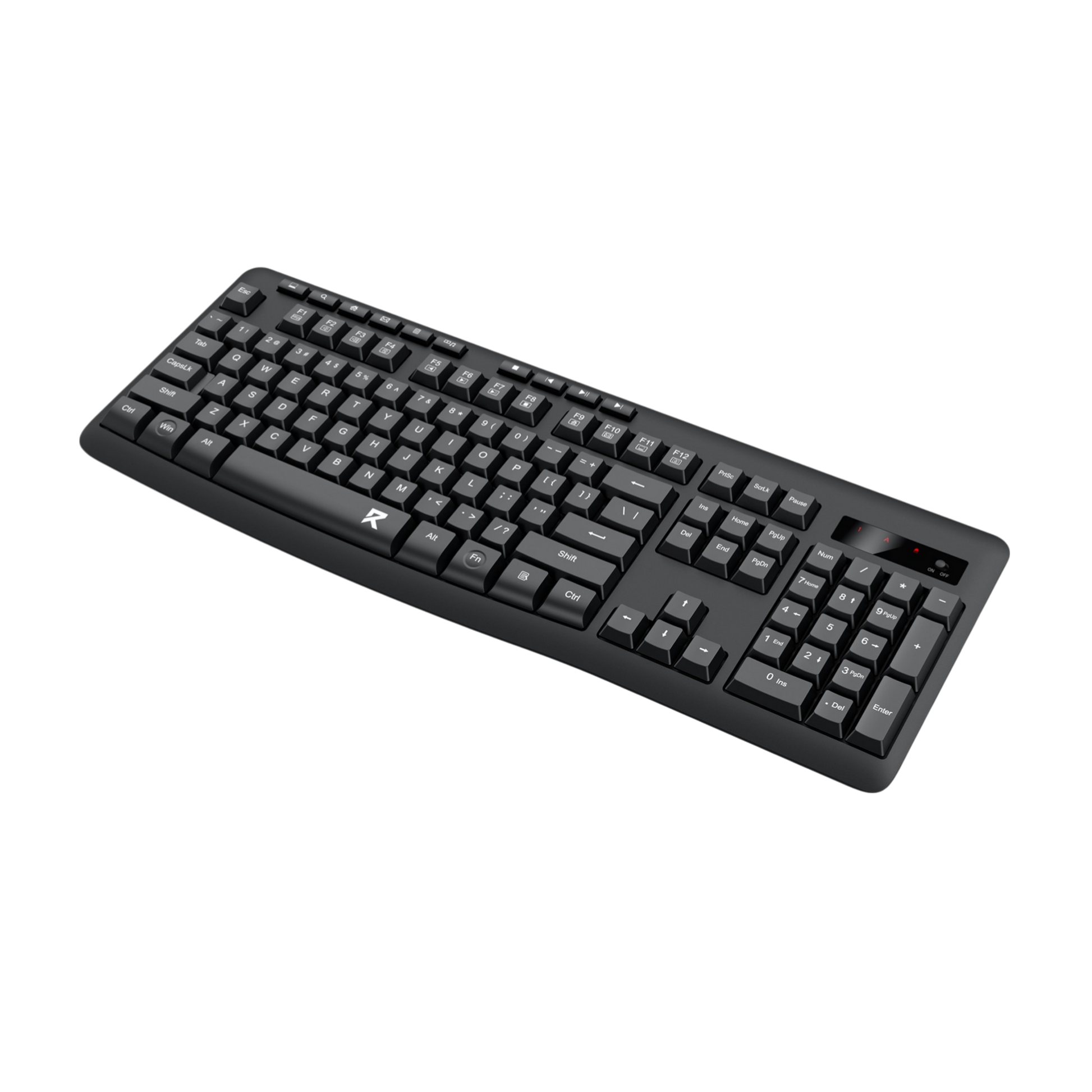 Redragon BK-7367 Rainbow Backlit Membrane Gaming Keyboard (Black)