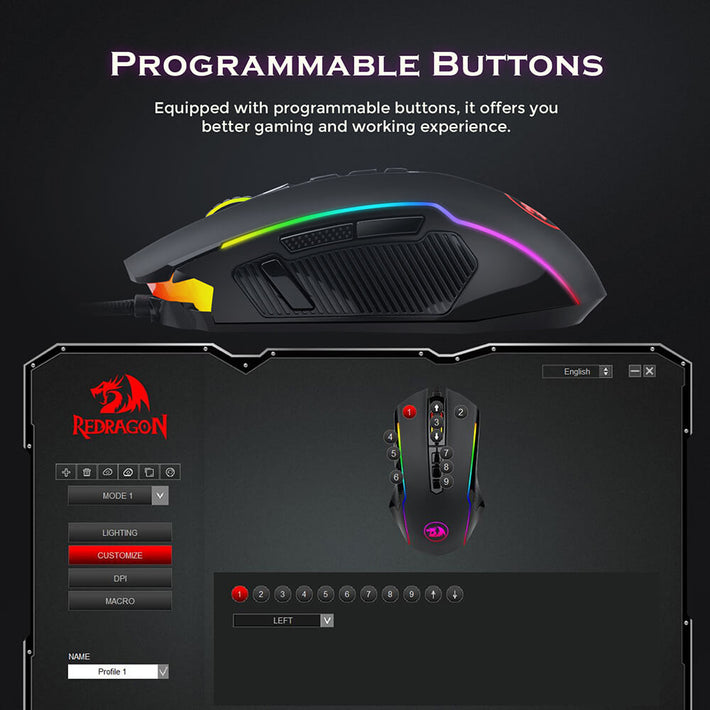 Redragon M910-K RGB Wired Gaming Mice