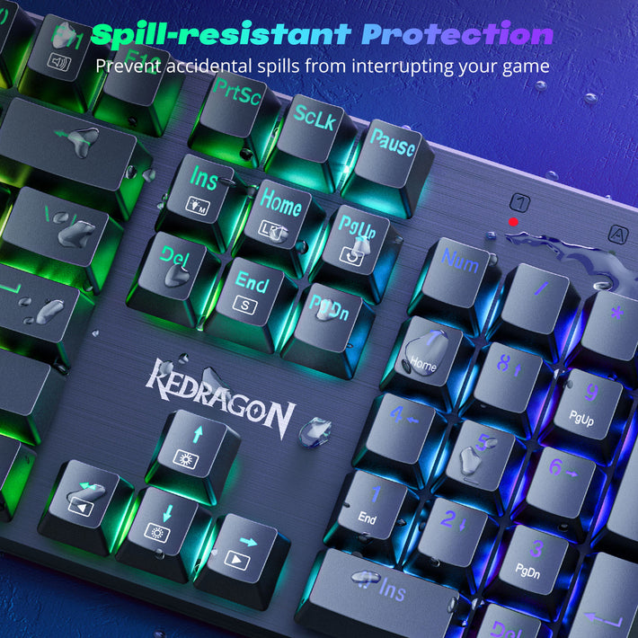 Redragon K671 104-Key Rainbow Backlight Mechanical keyboard