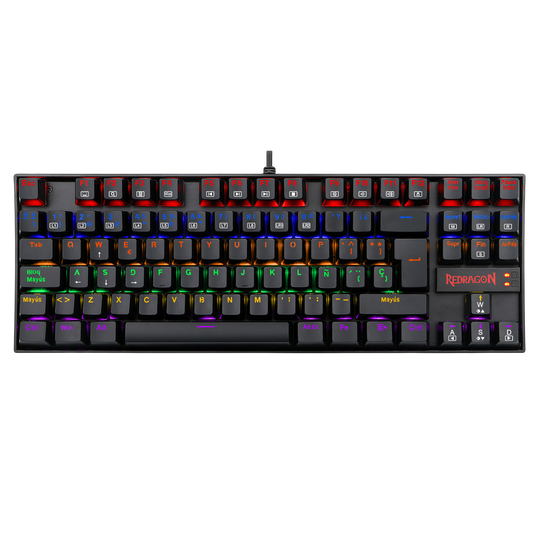 Redragon K552-KR-ES Rainbow Backlight TKL Mechanical Gaming Keyboard