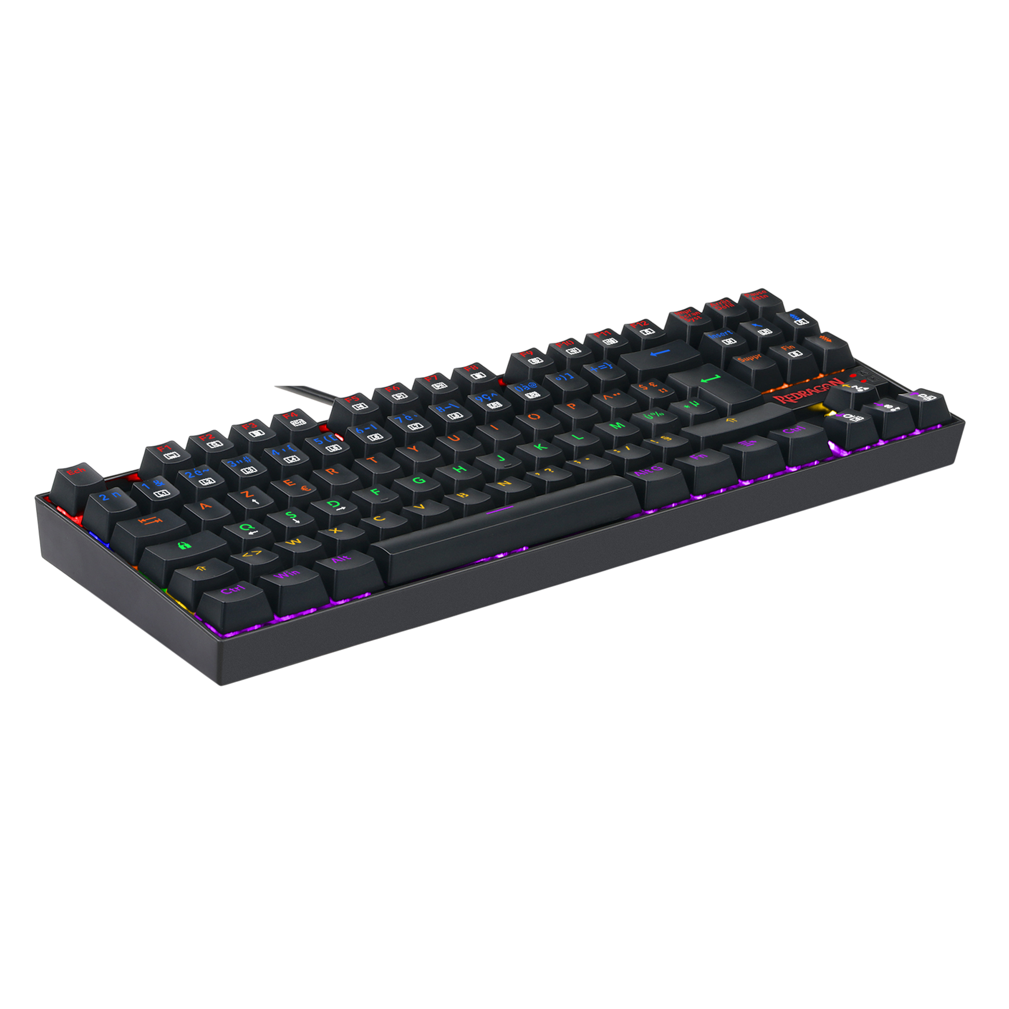 Redragon K552-KR-FR Rainbow Backlight TKL Mechanical Gaming Keyboard