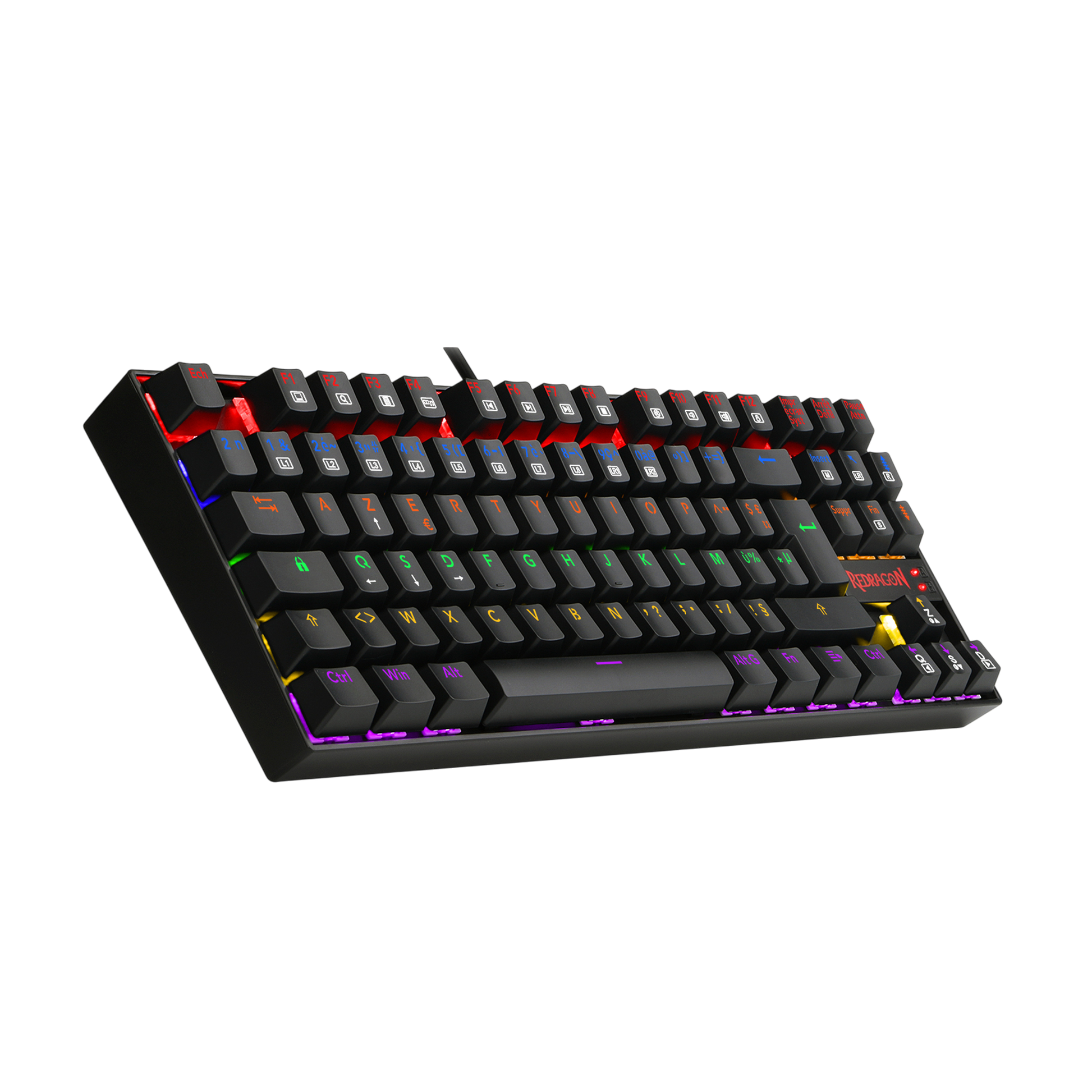 Redragon K552-KR-FR Rainbow Backlight TKL Mechanical Gaming Keyboard