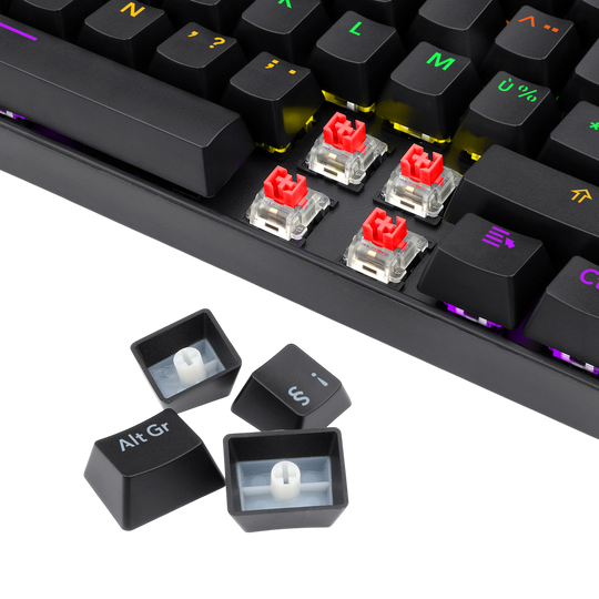 Redragon K552-KR-FR Rainbow Backlight TKL Mechanical Gaming Keyboard