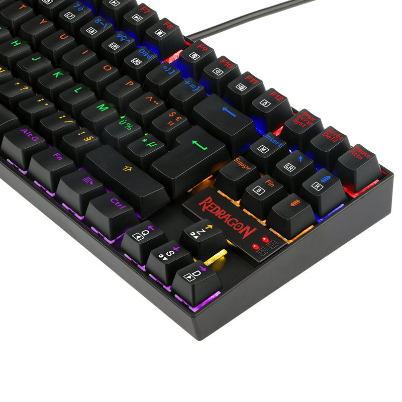 Redragon K552-KR-FR Rainbow Backlight TKL Mechanical Gaming Keyboard