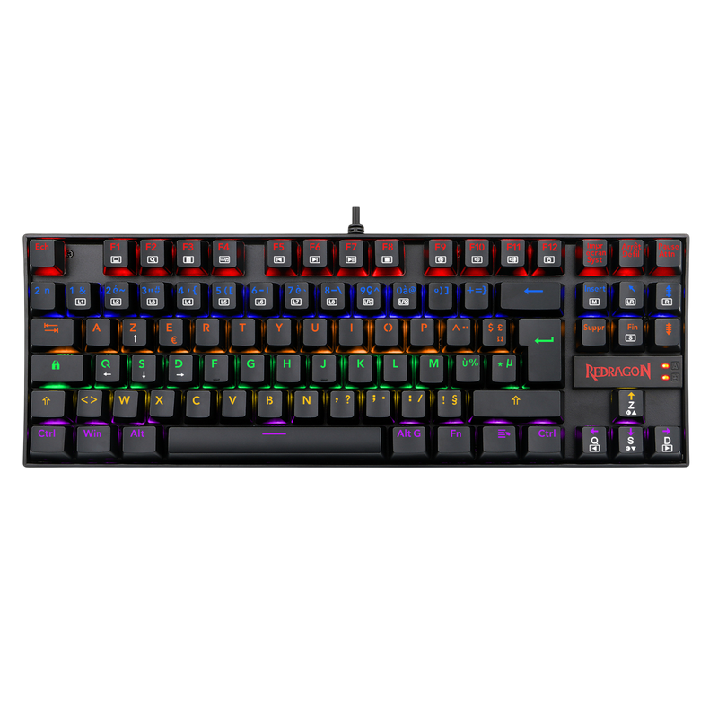 Redragon K552-KR-FR Rainbow Backlight TKL Mechanical Gaming Keyboard