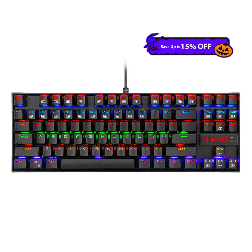 Redragon K552-KR Rainbow Backlight TKL Mechanical Gaming Keyboard