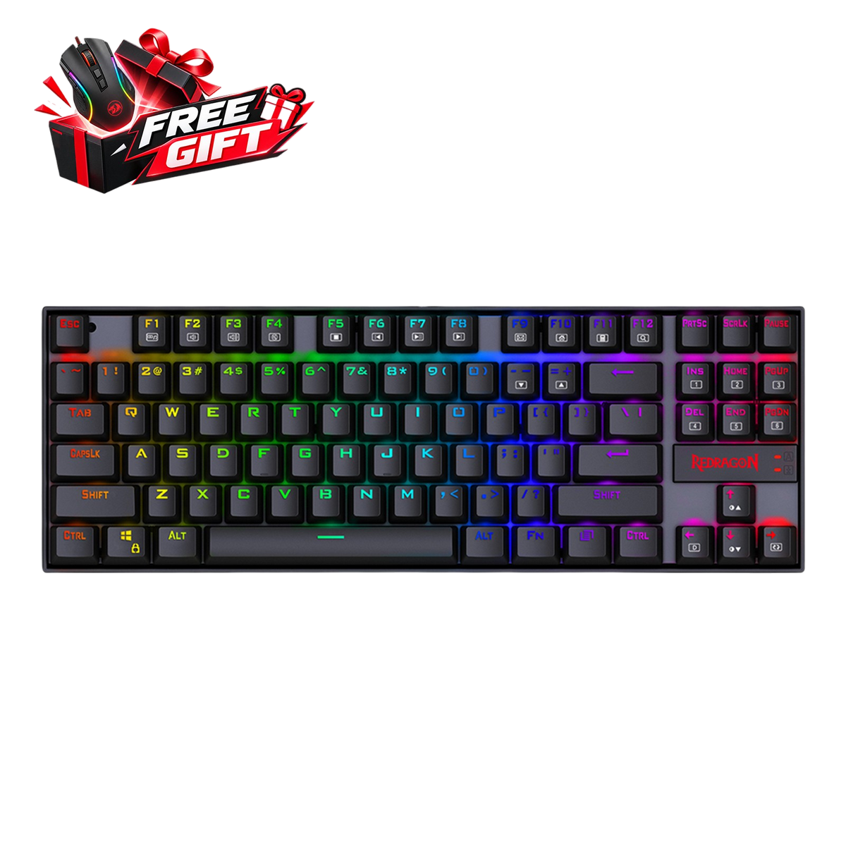 Redragon K552P-KB 87 Key TKL Mechanical Gaming Keyboard US