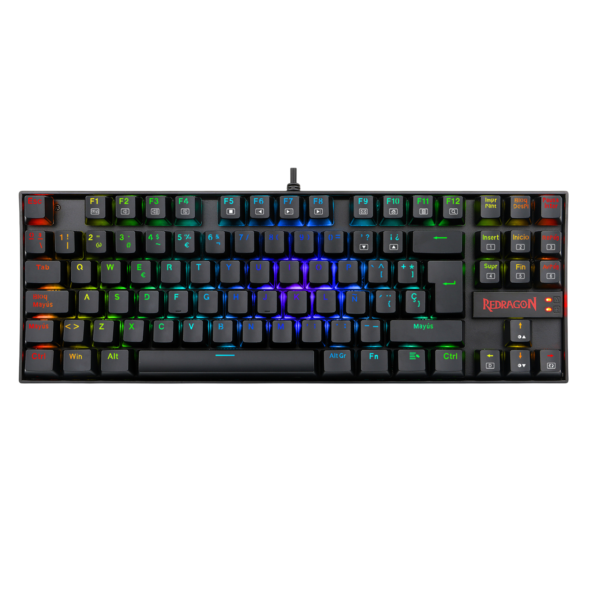 Redragon K552P-KR-ES RGB TKL Mechanical Gaming Keyboard