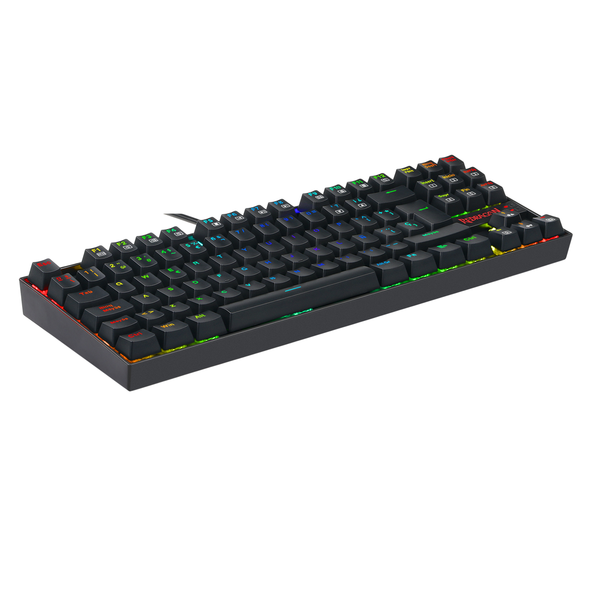 Redragon K552P-KR-ES RGB TKL Mechanical Gaming Keyboard