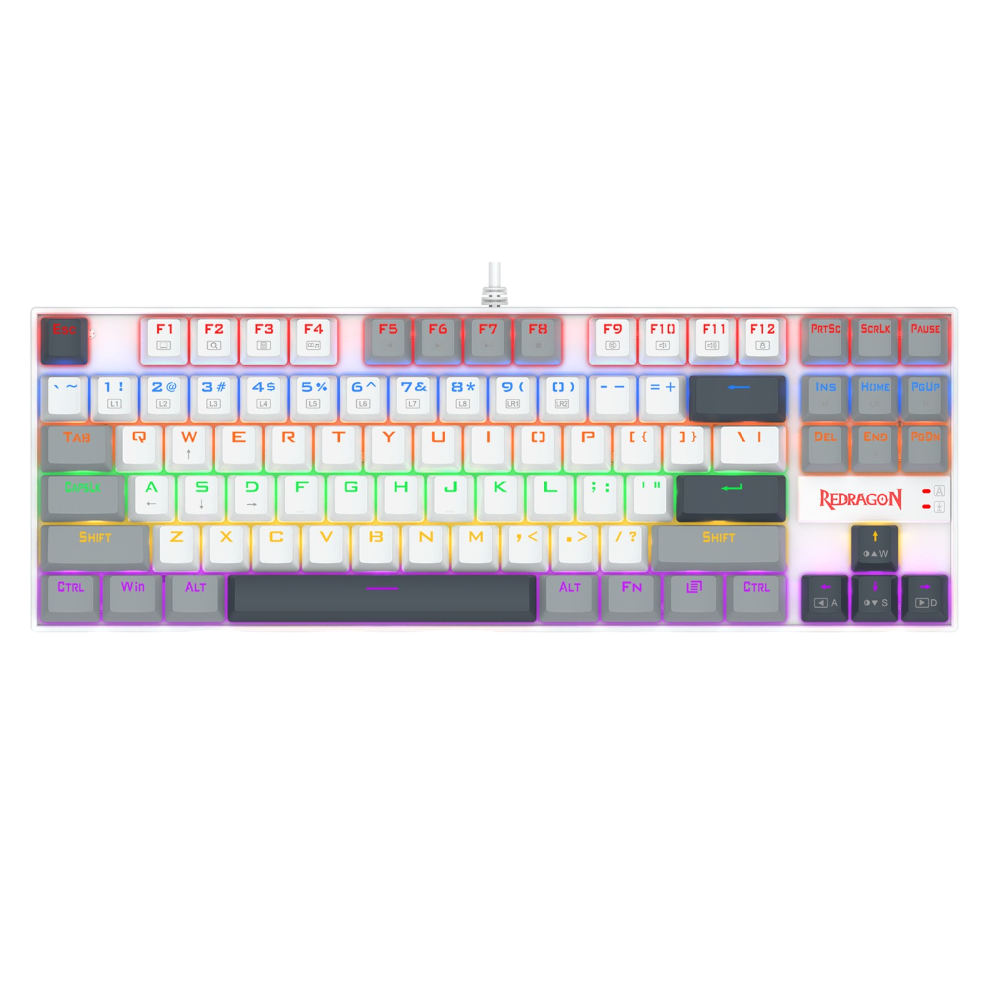 Redragon K552GLR-R 87 Key TKL Mechanical Gaming Keyboard