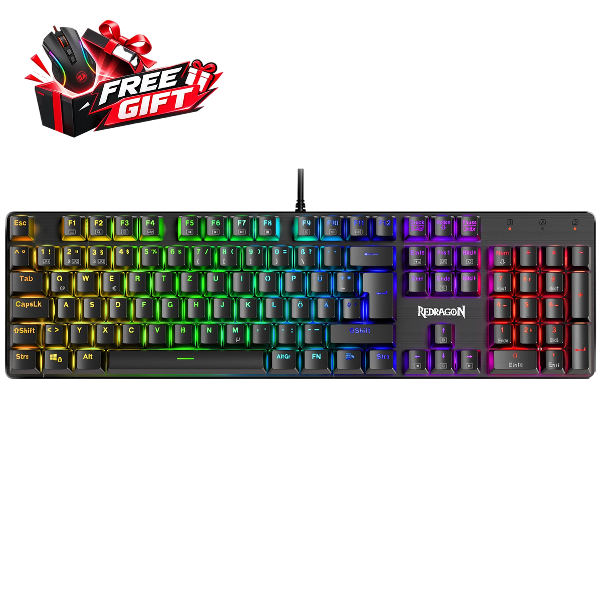Redragon K671 104-Key Mechanical Gaming Keyboard (US Layout) US