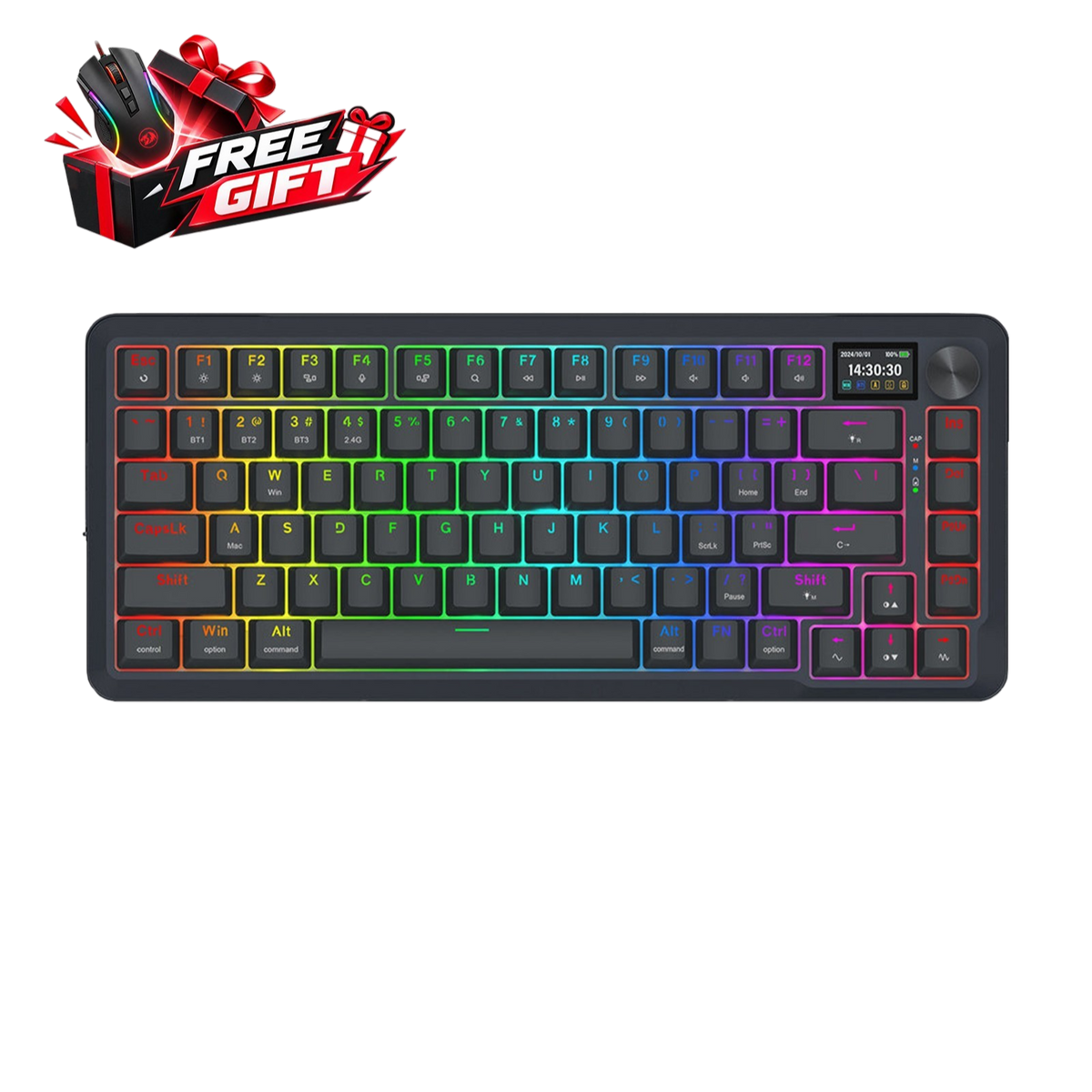 Redragon K708-RGB-PRO TKL Gasket Mechanical Keyboard US