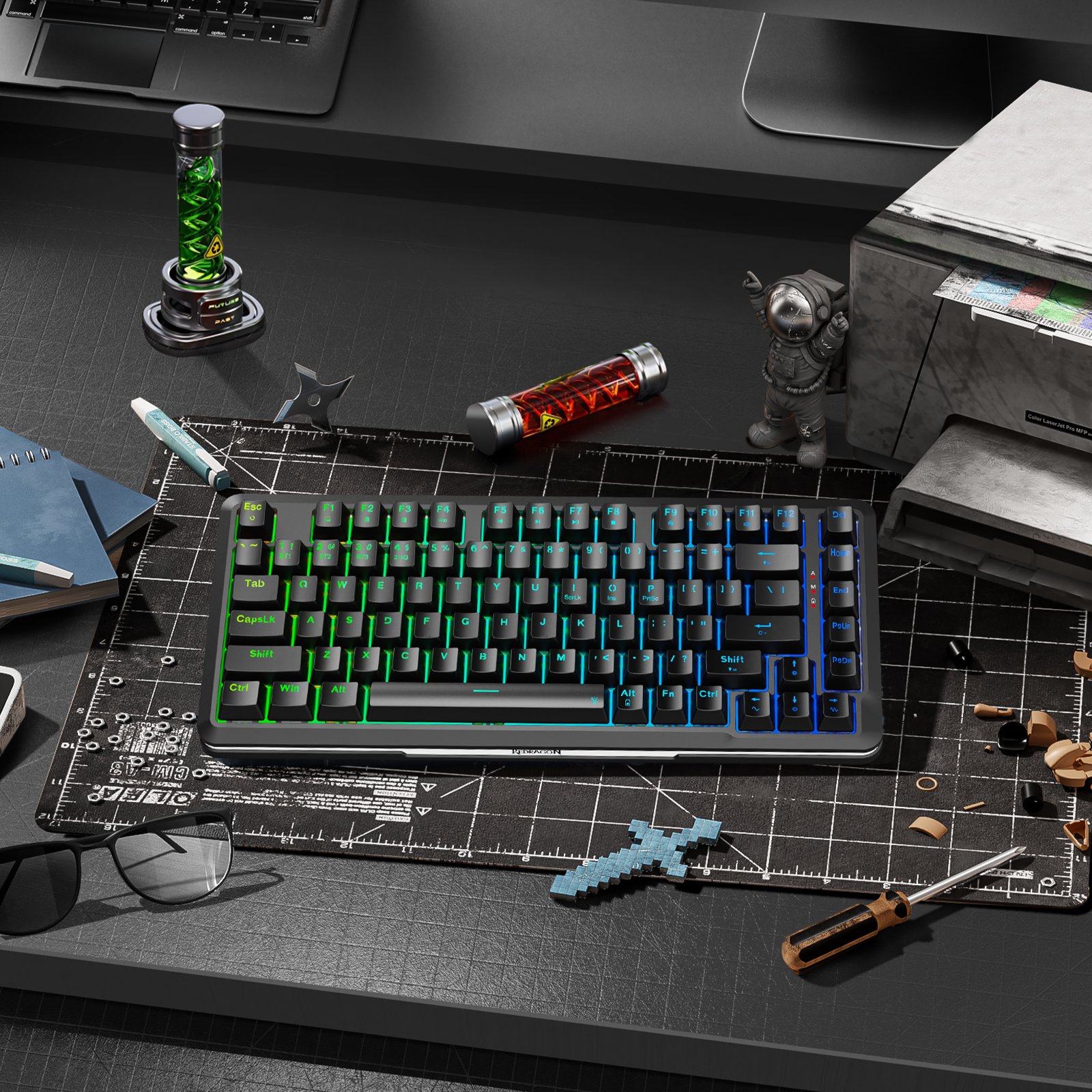 Redragon K713-RGB-PRO TKL Mechanical Keyboard