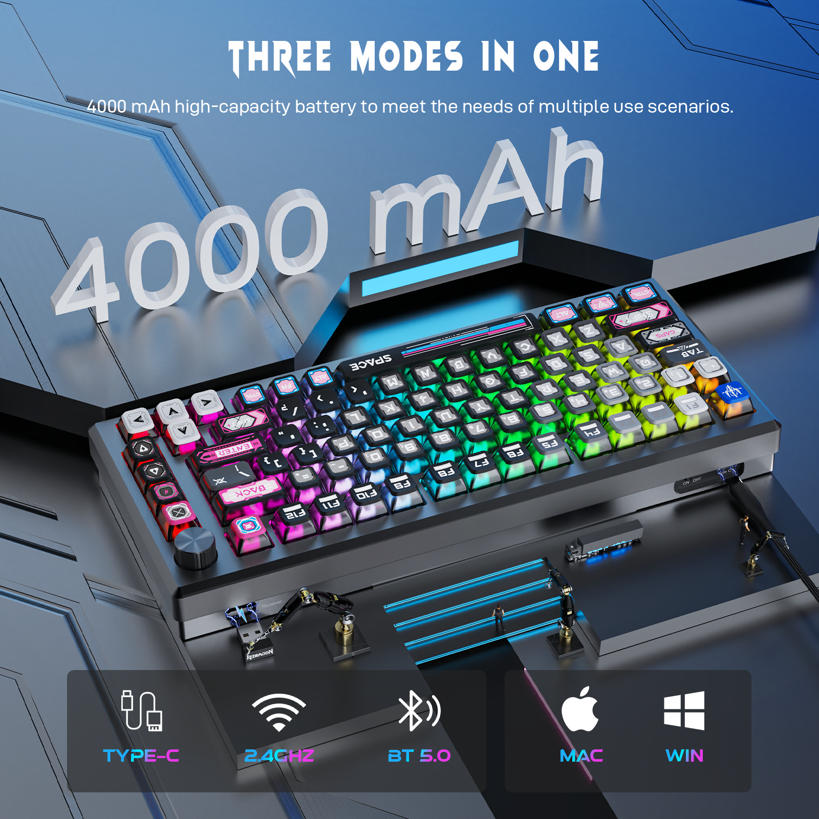Redragon K732MC-RGB-PRO Rgb Pudding Keycaps