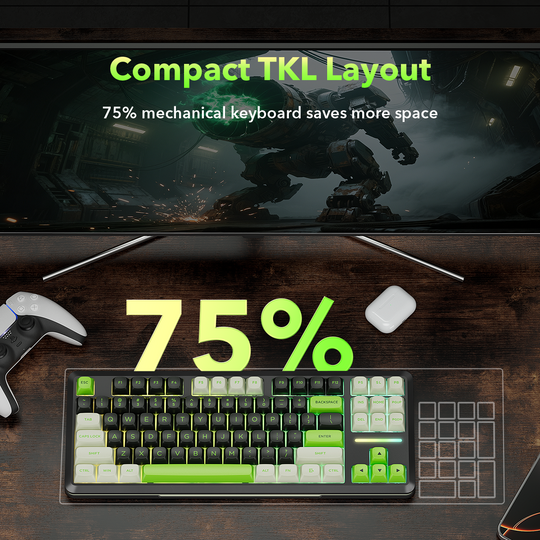 Redragon K734BWG-RGB-PRO TKL Mechanical Keyboard