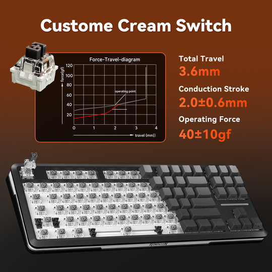 Redragon K734SP-RGB-PRO TKL Mechanical Keyboard