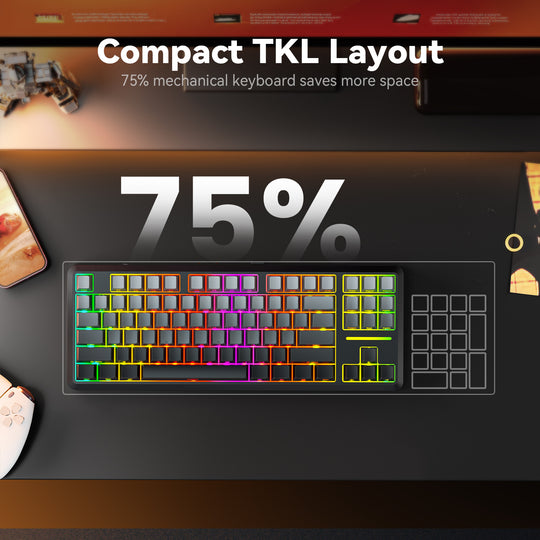 Redragon K734SP-RGB-PRO TKL Mechanical Keyboard