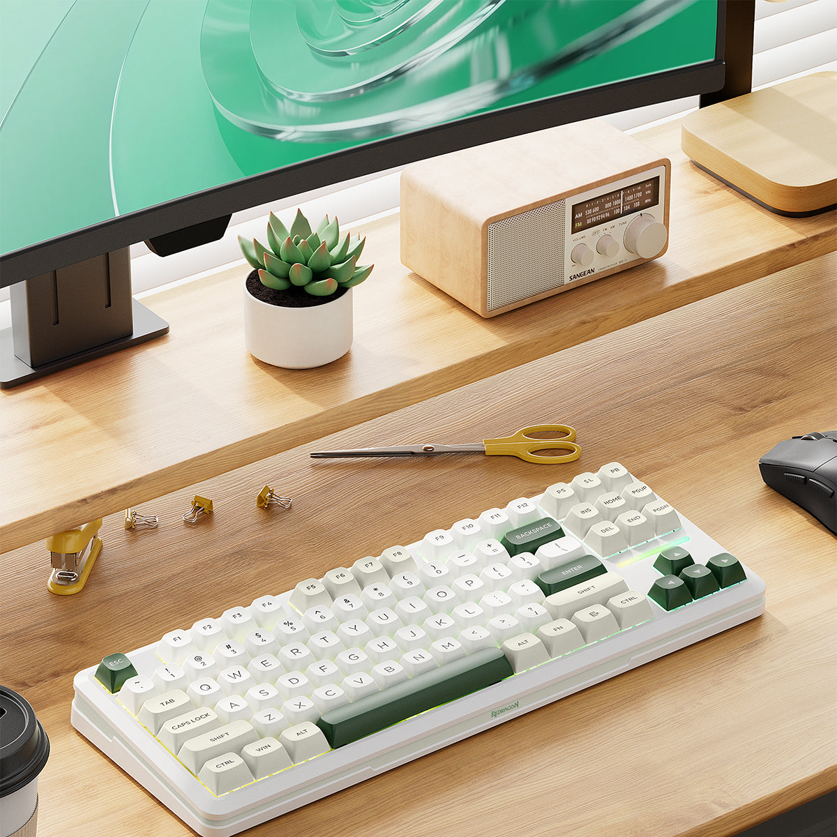 Redragon K734WCG-RGB-PRO TKL Mechanical Keyboard