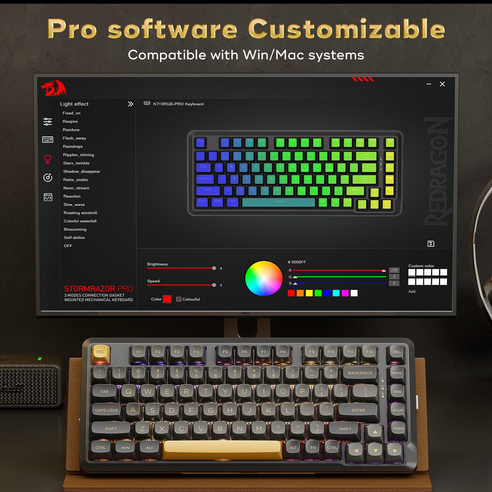 Redragon K738-RGB-PRO TKL Mechanical Keyboard