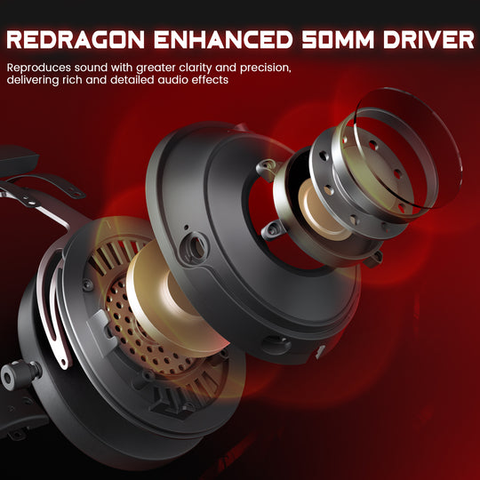 Redragon H389 Gaming Headset with RGB lighting