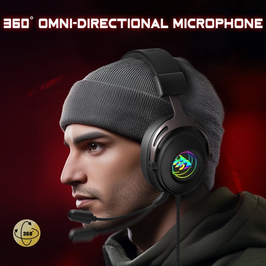 Redragon H389 Gaming Headset with RGB lighting