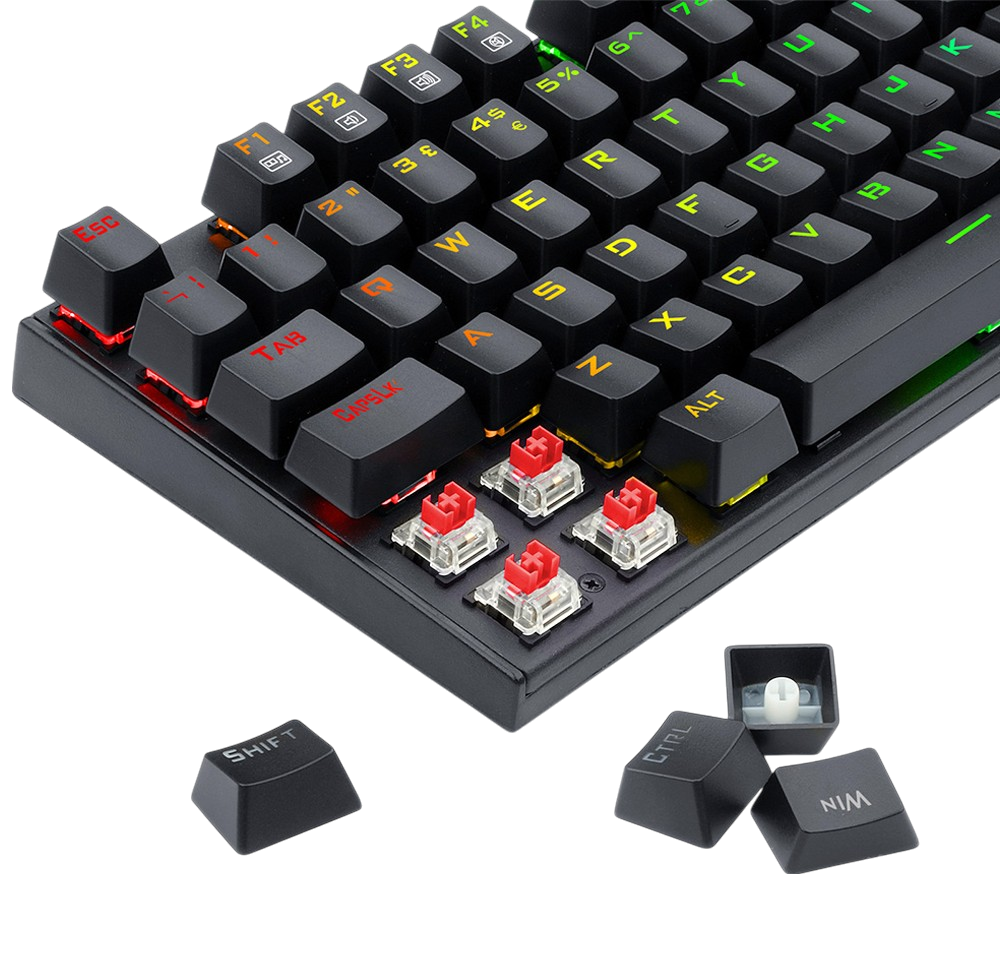 105 Windows Keyboard Redragon K565-RGB 105-Key Mechanical Gaming Keyboard(UK Layout)