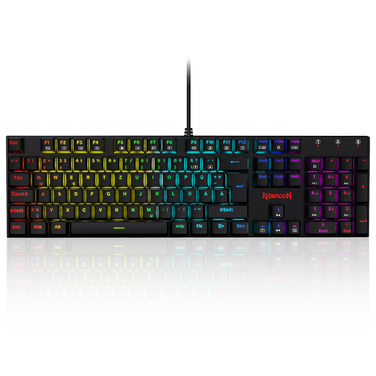 105 Windows Keyboard Redragon K565-RGB 105-Key RGB Mechanical Gaming Keyboard