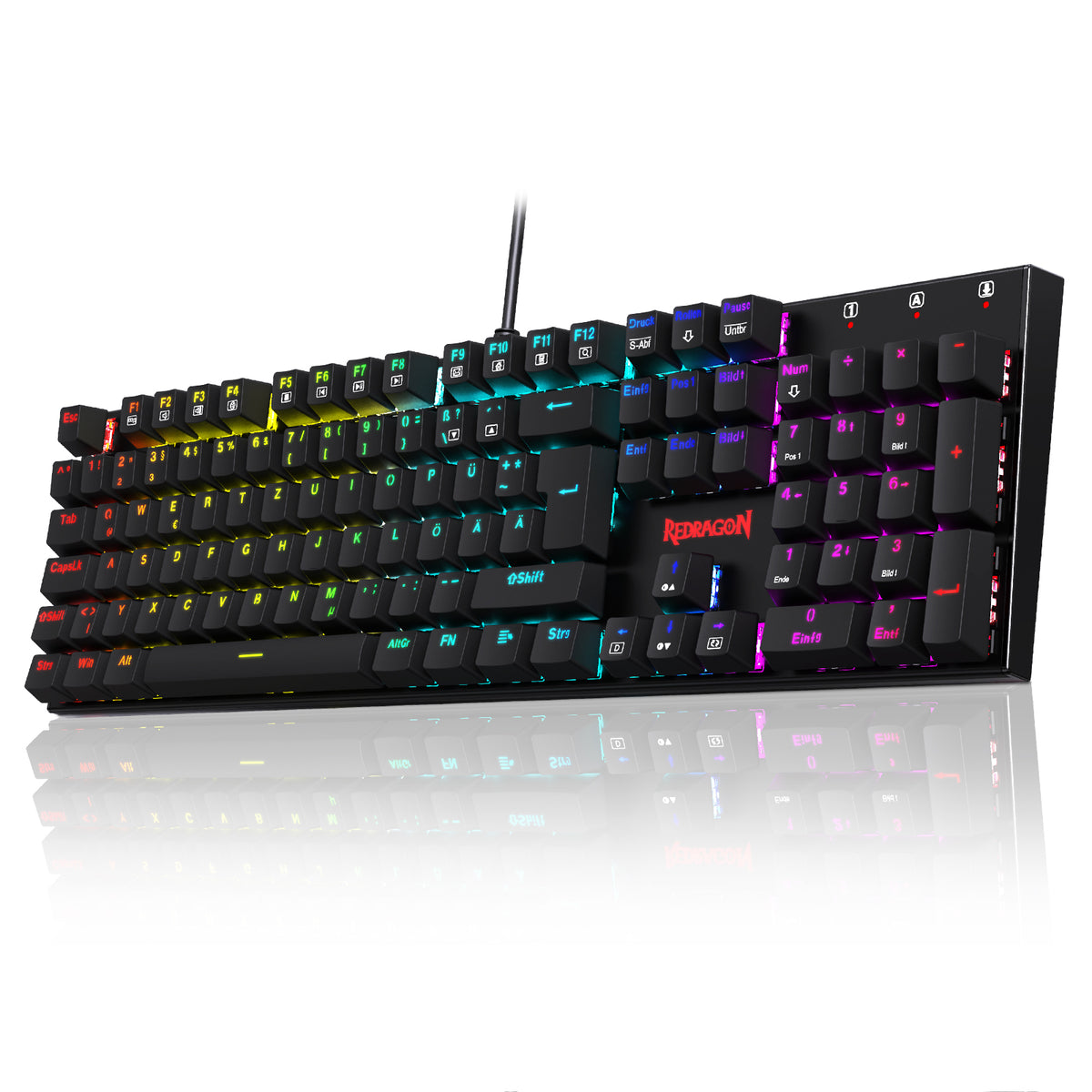 105 Windows Keyboard Redragon K565-RGB 105-Key RGB Mechanical Gaming Keyboard