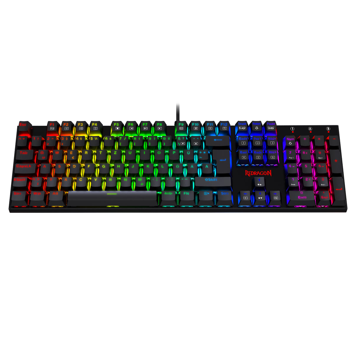 105 Windows Keyboard Redragon K565-RGB 105-Key RGB Mechanical Gaming Keyboard