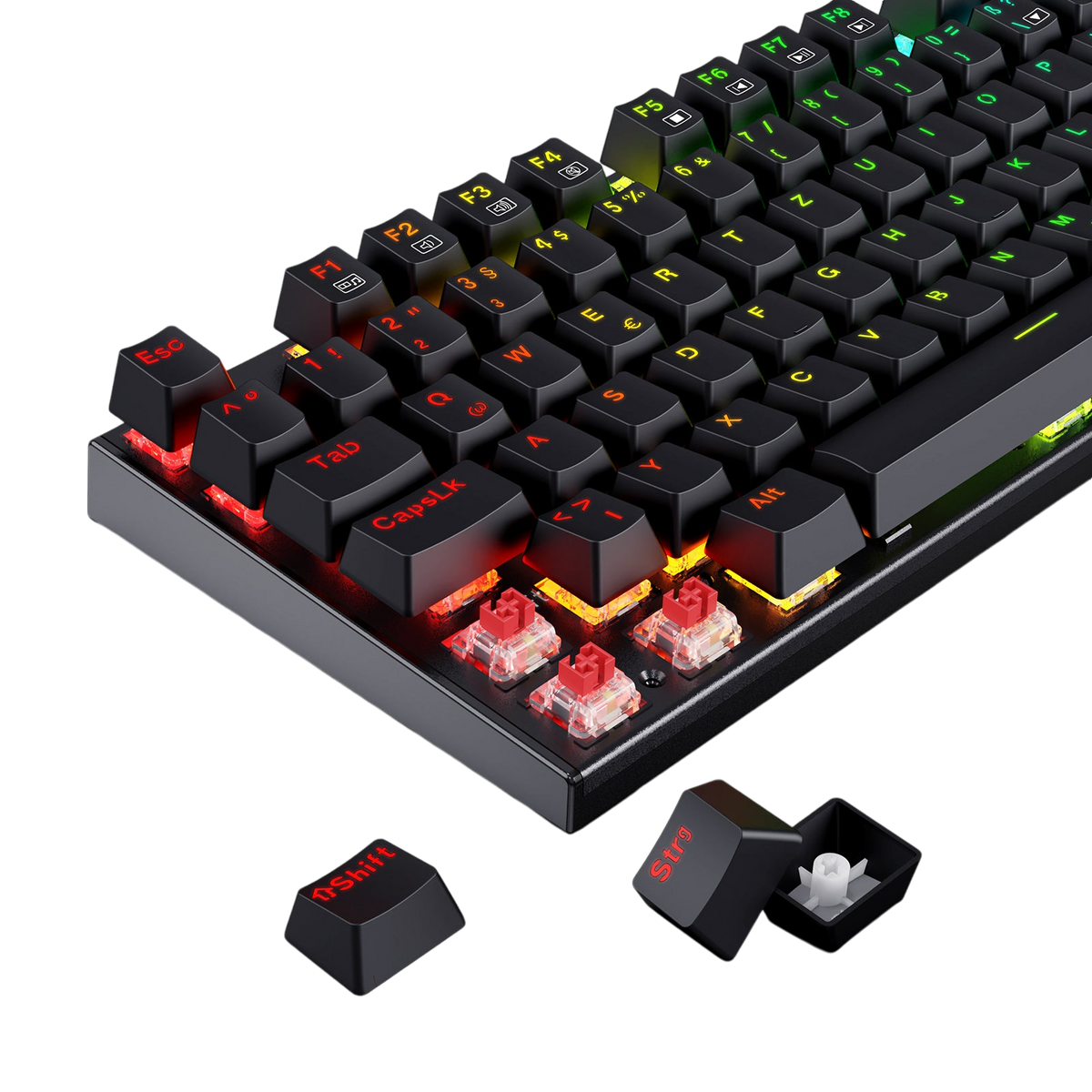 105 Windows Keyboard Redragon K565-RGB 105-Key Mechanical Gaming Keyboard (German Layout)
