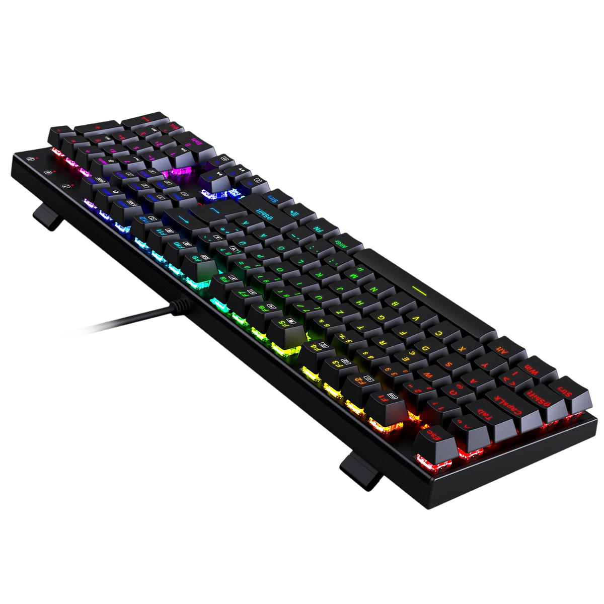105 Windows Keyboard Redragon K565-RGB 105-Key Mechanical Gaming Keyboard (German Layout)