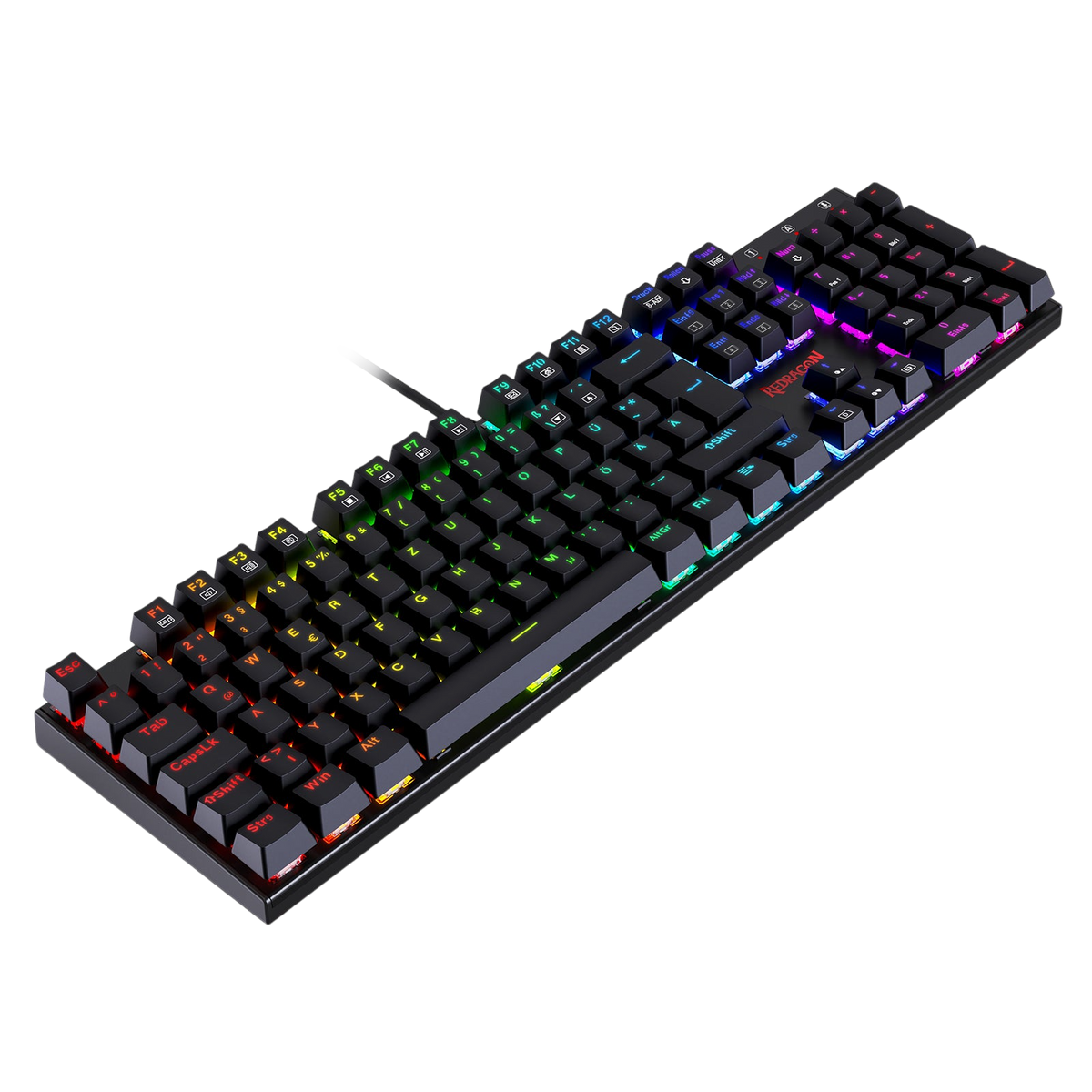 105 Windows Keyboard Redragon K565-RGB 105-Key Mechanical Gaming Keyboard (German Layout)