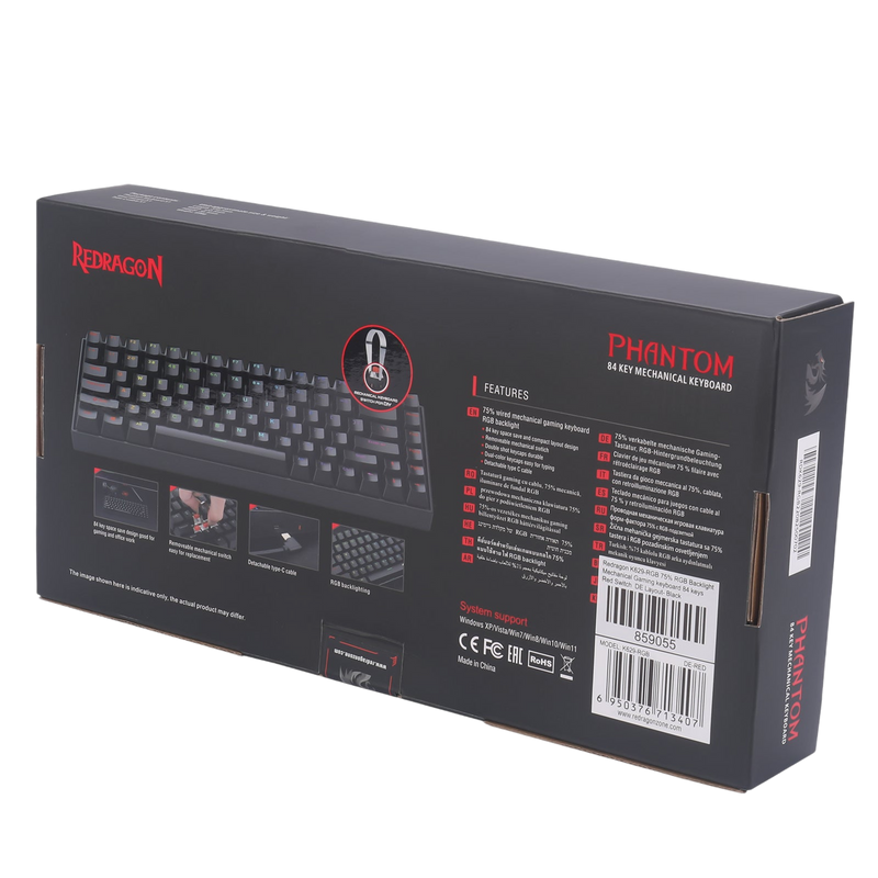 Redragon K629-RGB 84-Key RGB Mechanical Gaming Keyboard