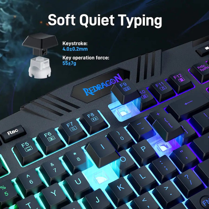 Redragon S101-4 Wired Keyboard & Mice Combo
