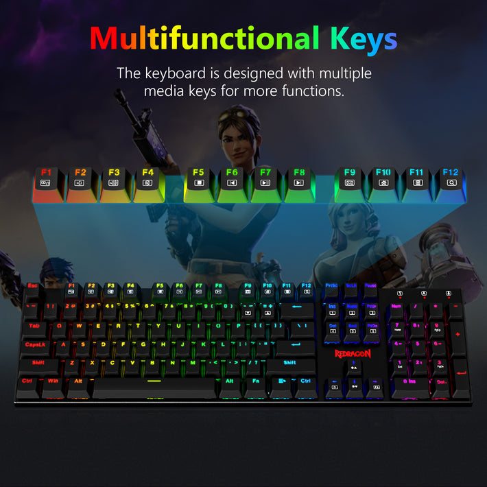 Redragon K565-RGB 104-Key Mechanical Gaming Keyboard