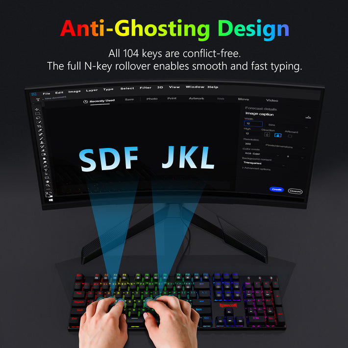 Redragon K565-RGB 104-Key Mechanical Gaming Keyboard