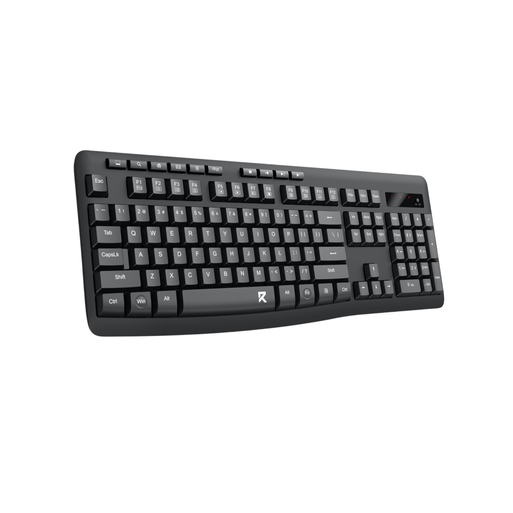 Redragon BK-7367 Rainbow Backlit Membrane Gaming Keyboard (Black)