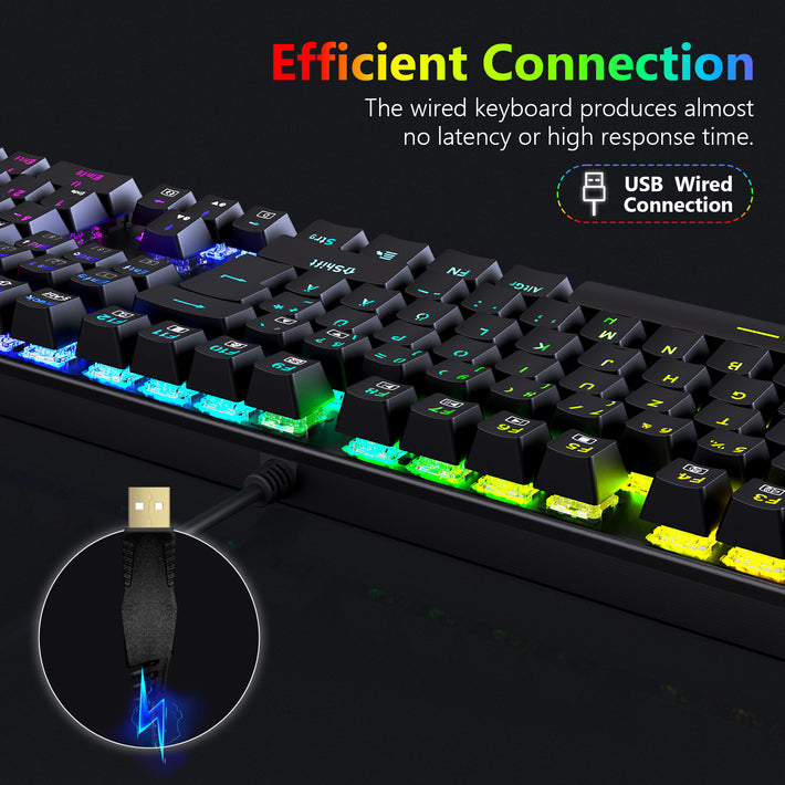 Redragon K565-RGB 105-Key RGB Mechanical Gaming Keyboard