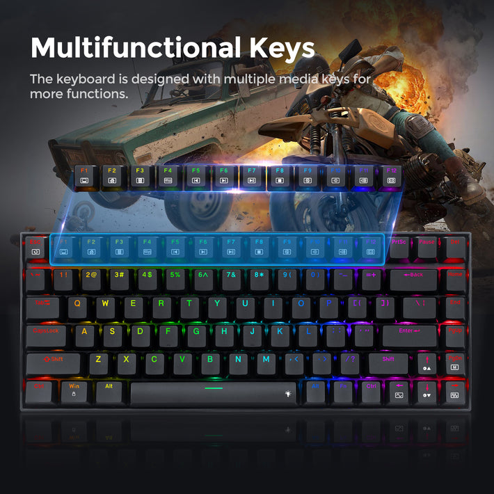 Redragon K629-RGB 75% Mechanical Gaming Keyboard