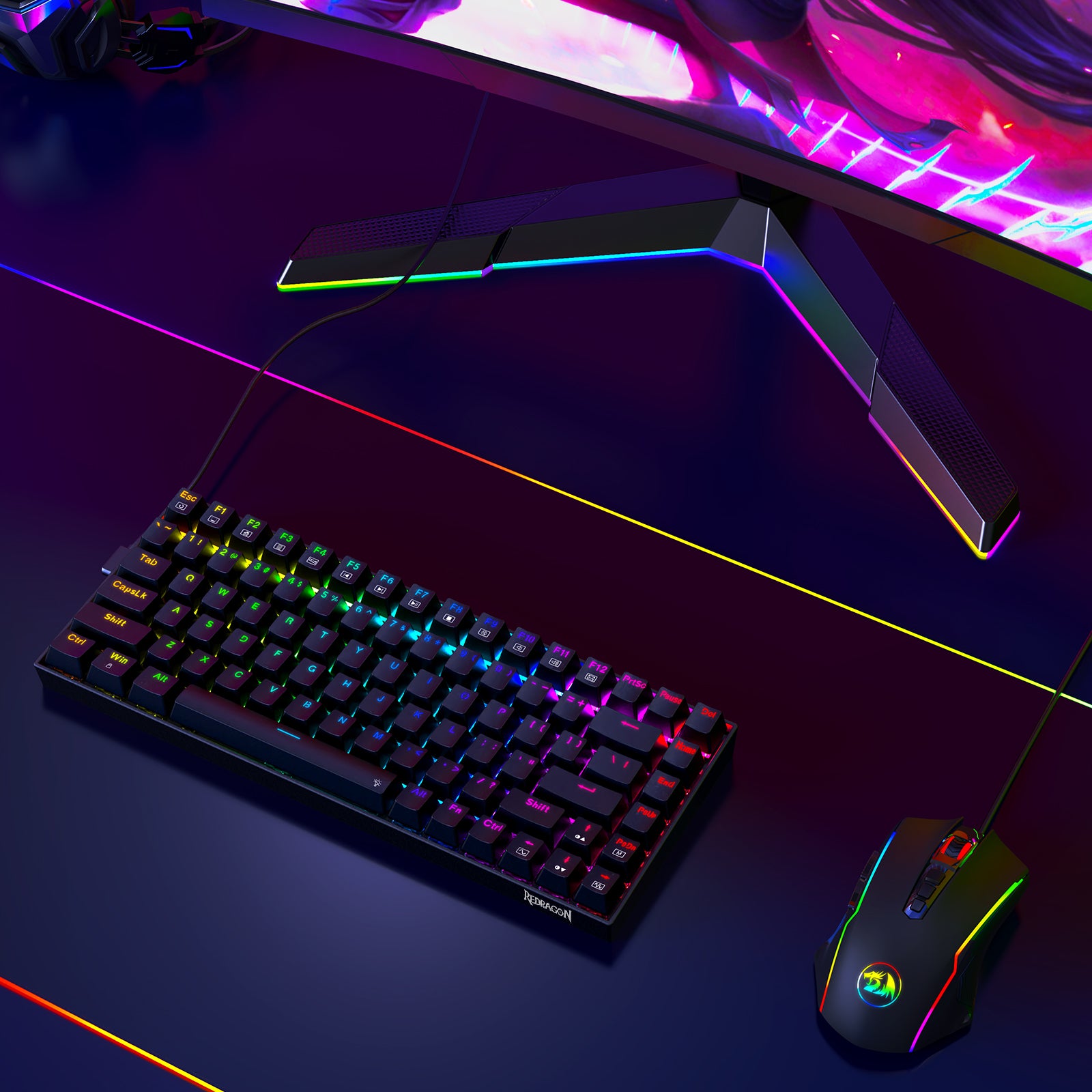 Redragon K629-RGB 84-Key RGB Mechanical Gaming Keyboard