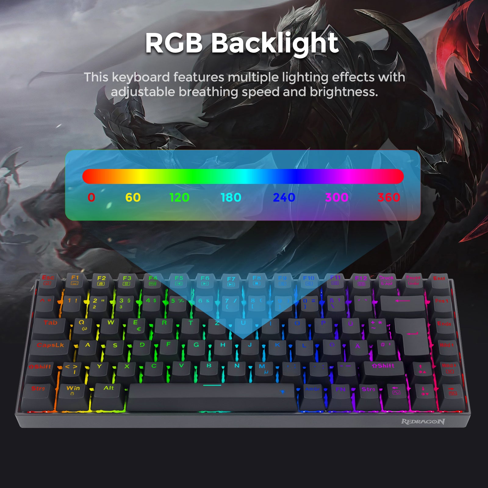 Redragon K629-RGB 84-Key RGB Mechanical Gaming Keyboard