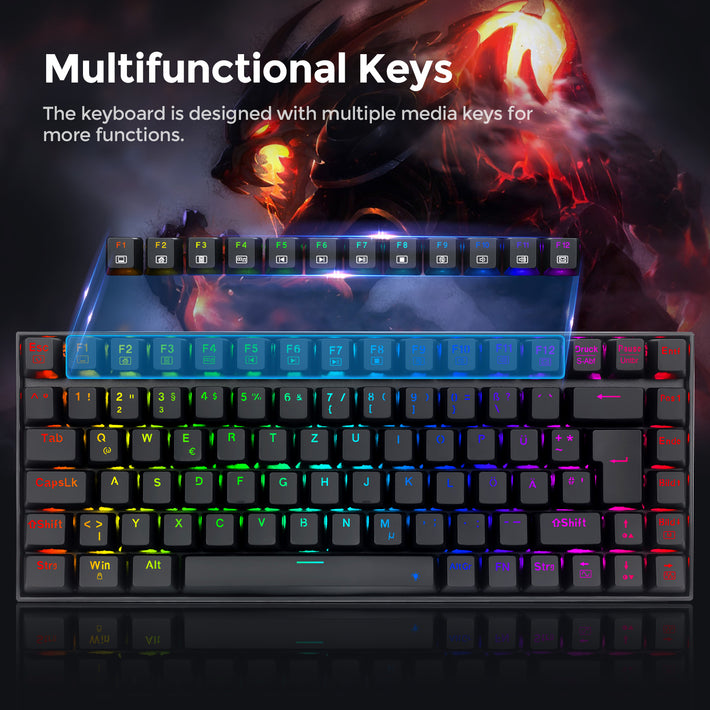 Redragon K629-RGB 84-Key RGB Mechanical Gaming Keyboard