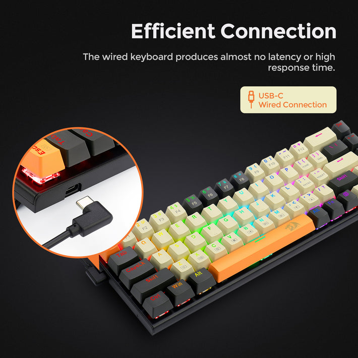 Redragon K633CGO-RGB 68-Key Mechanical Gaming Keyboard