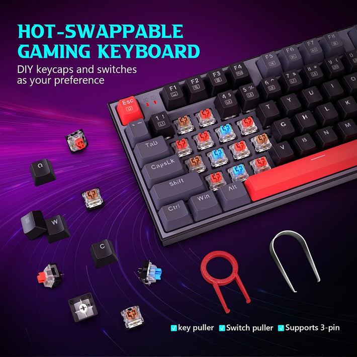 Redragon K636GLR-R 94-KeyBacklight Mechanical Keyboard