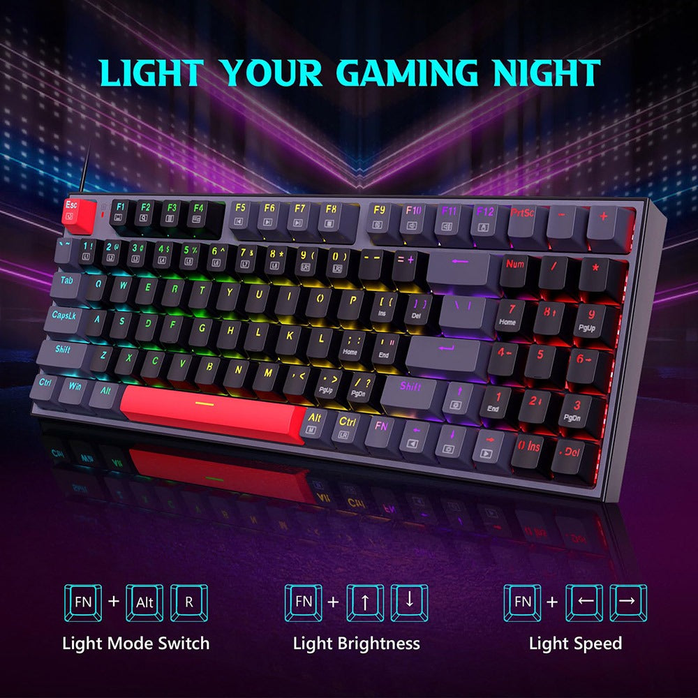 Redragon K636GLR-R 94-KeyBacklight Mechanical Keyboard