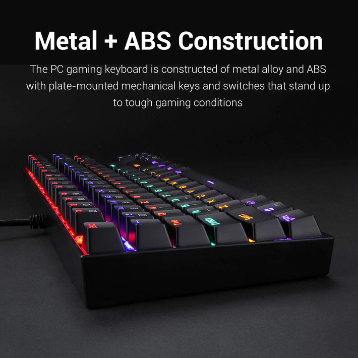 Redragon K552-KR Rainbow Backlight TKL Mechanical Gaming Keyboard